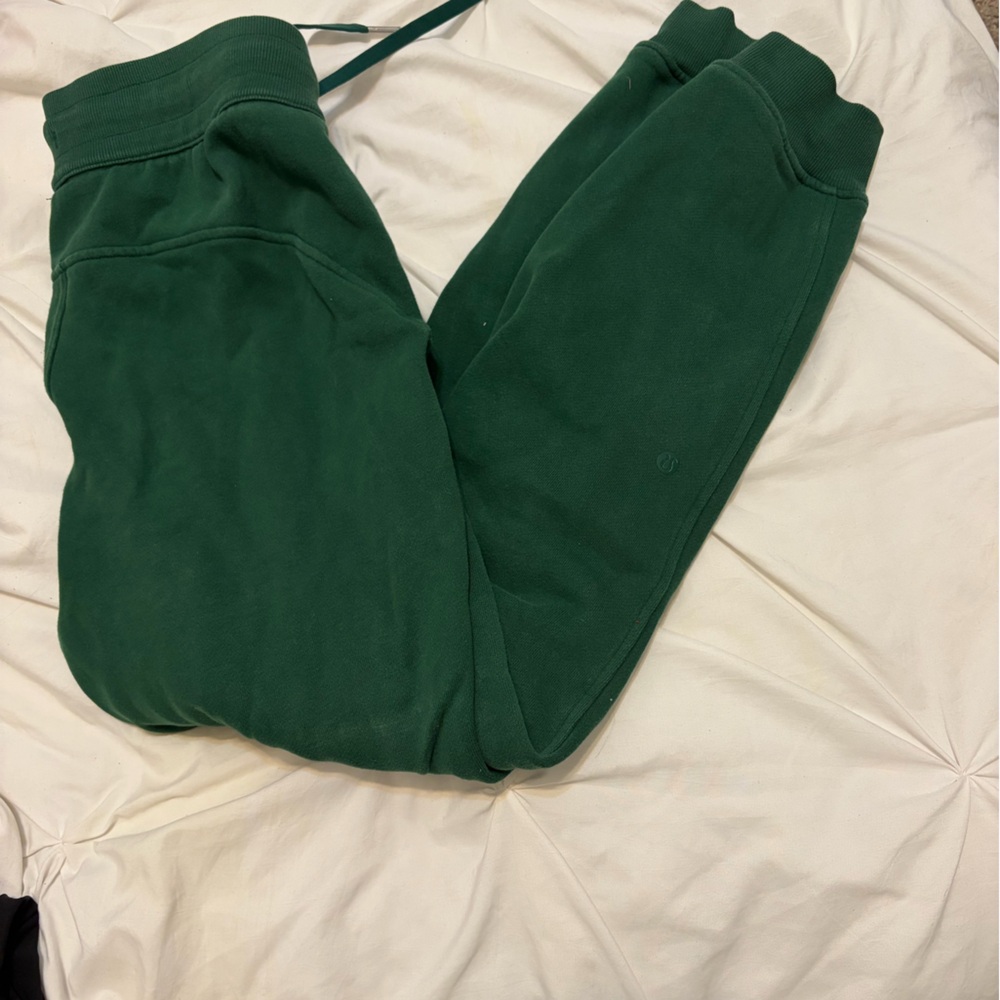 Green Lululemon sweatpants